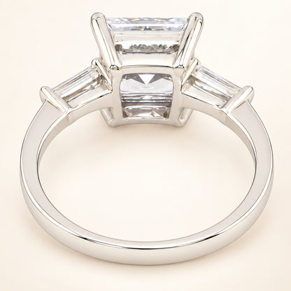 Vintage Style 1.5 Carat Princess Cut CZ Engagement Ring